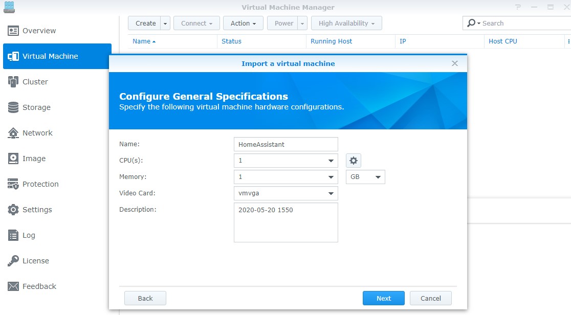 Install HomeAssistant in a Virtual Machine (VMM) GH2home