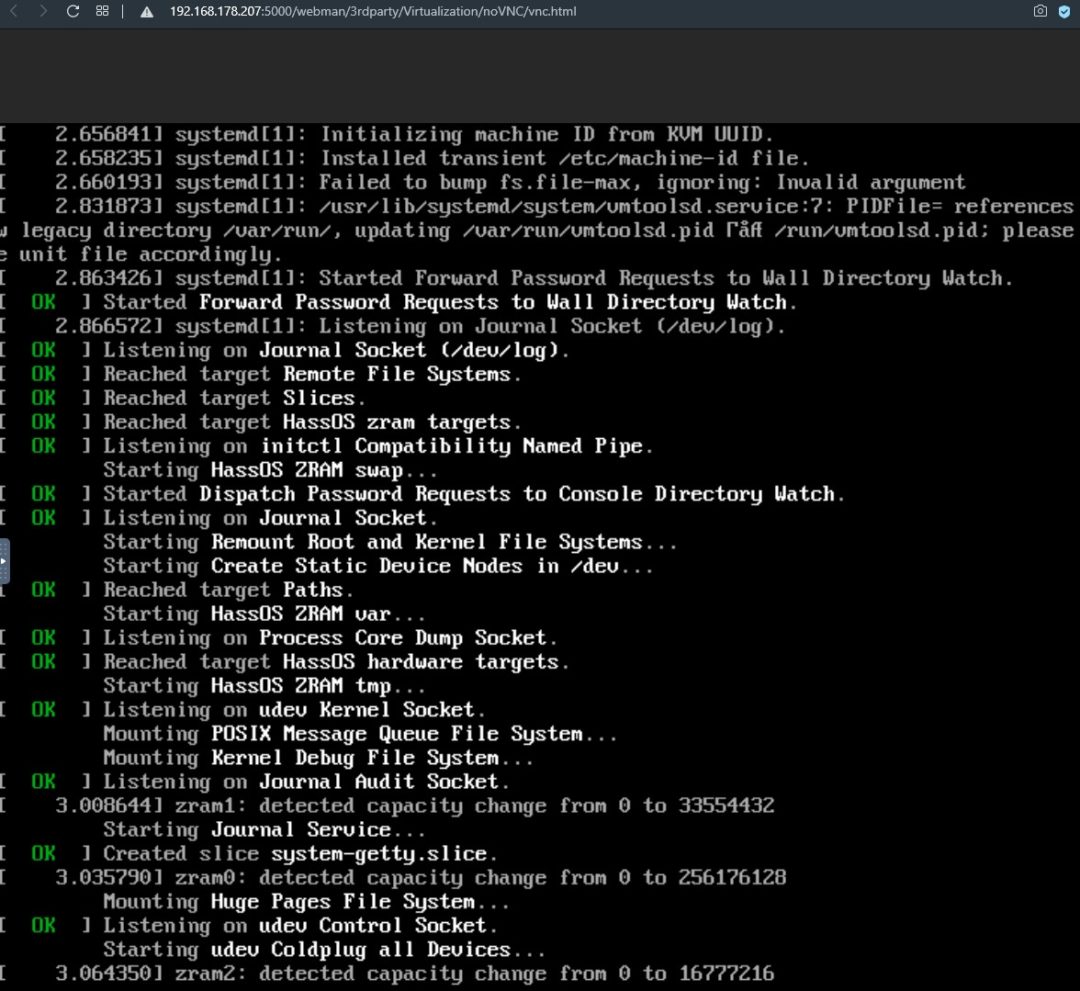 Install HomeAssistant in a Virtual Machine (VMM) GH2home